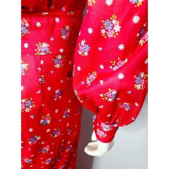 Vintage Jacket & Pants, 60s Matching Set, 70s Floral Pants and Jacket, - Picture 6 of 10